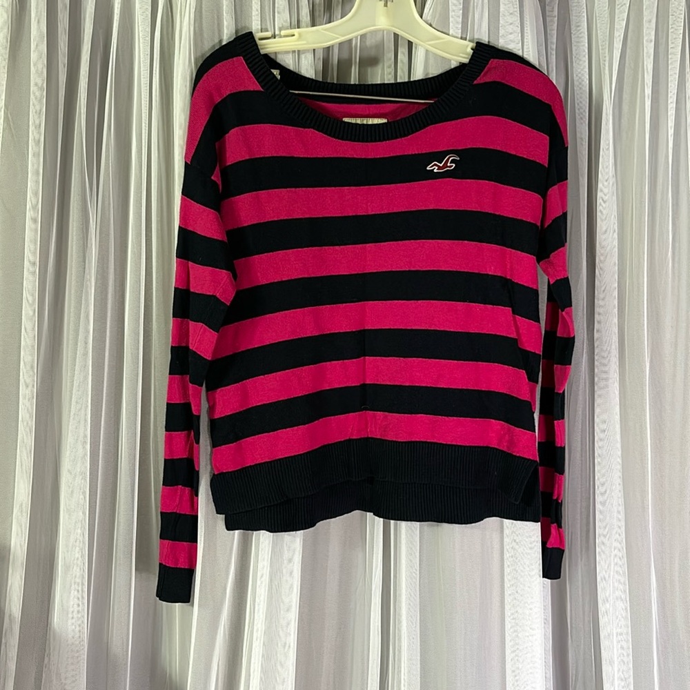 Pink and Navy Hollister sweater!